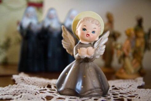 figurine of an angel as a talisman of good luck